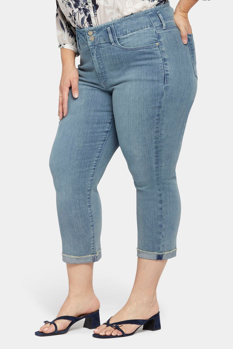 Blue Women's NYDJ Plus Chloe Capri Jeans | NZ 612MGORKX