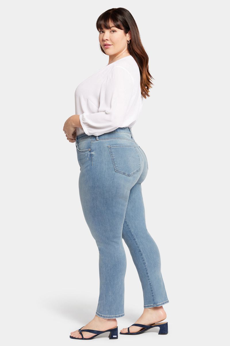 Blue Women's NYDJ Plus Le Silhouette Sheri Slim Jeans | NZ 169TGFMIE