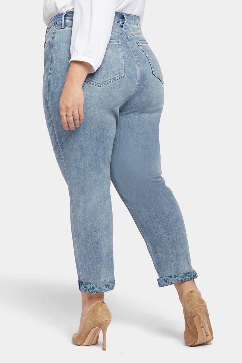 Blue Women's NYDJ Plus Margot Girlfriend Jeans | NZ 519NUYDZR