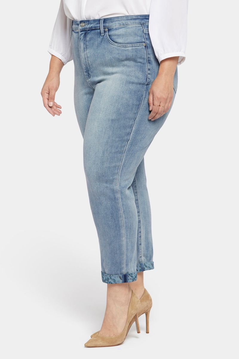 Blue Women's NYDJ Plus Margot Girlfriend Jeans | NZ 519NUYDZR