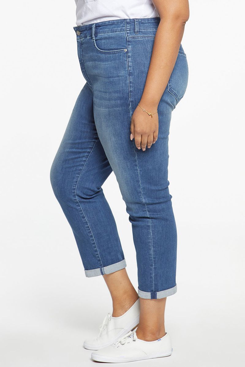 Blue Women's NYDJ Plus Margot Girlfriend Jeans | NZ 861YEACGS