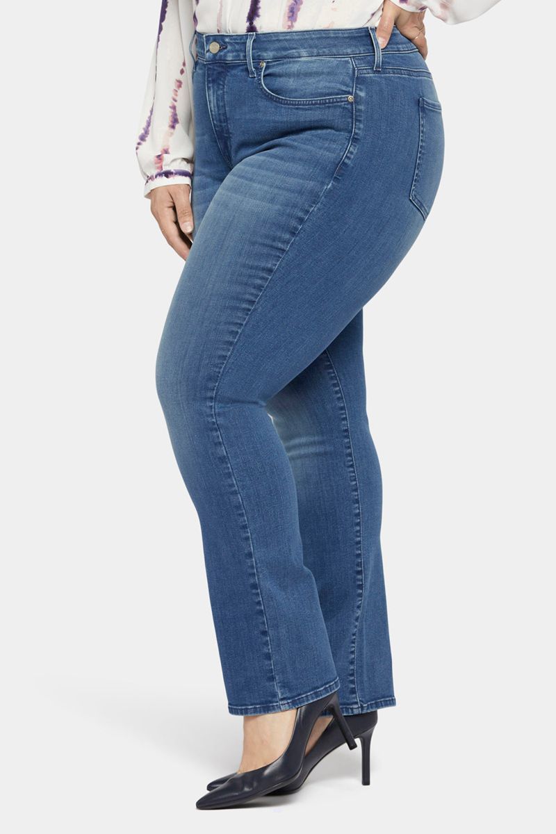 Blue Women's NYDJ Plus Marilyn Straight Jeans | NZ 087ZDEBAI