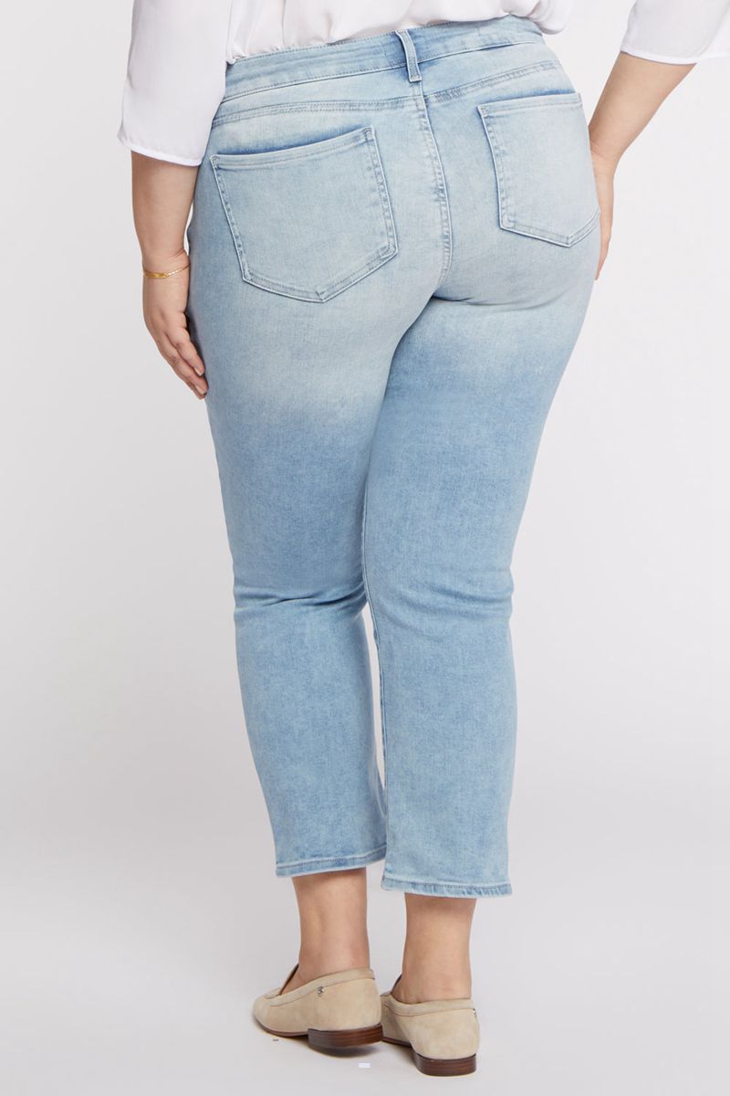 Blue Women's NYDJ Plus Marilyn Straight Ankle Jeans | NZ 146BJITAR