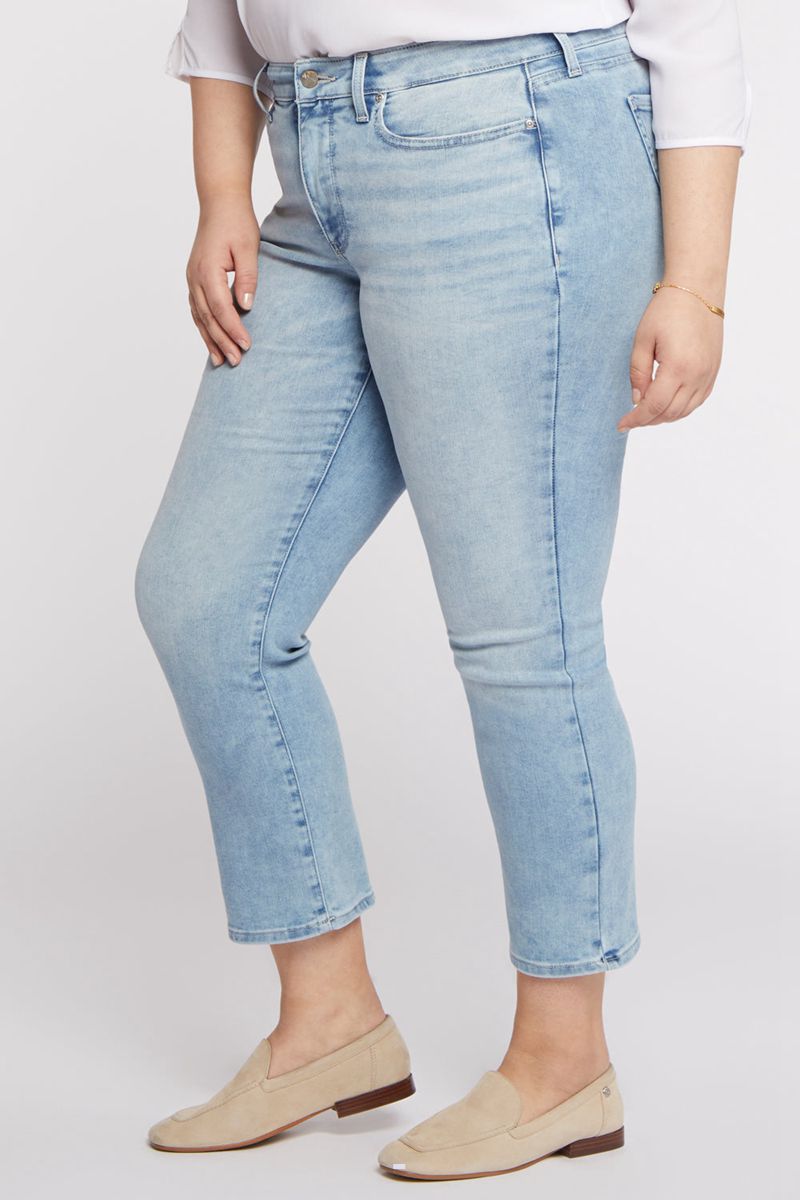 Blue Women's NYDJ Plus Marilyn Straight Ankle Jeans | NZ 146BJITAR