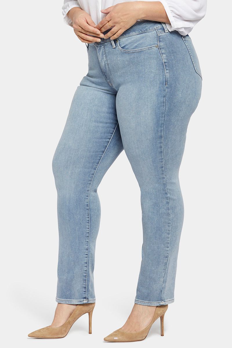 Blue Women's NYDJ Plus Marilyn Straight Jeans | NZ 302BPTDOC