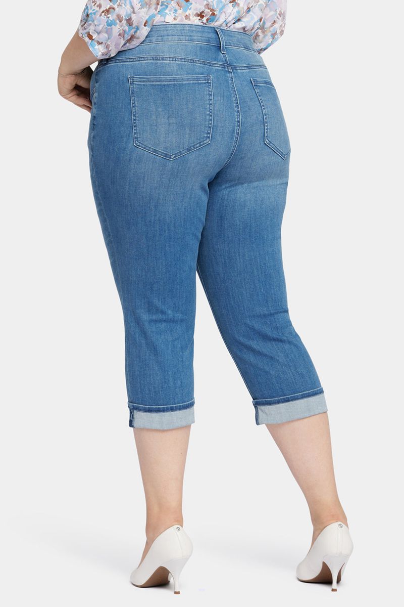 Blue Women's NYDJ Plus Marilyn Straight Crop Jeans | NZ 357ZWXBOM