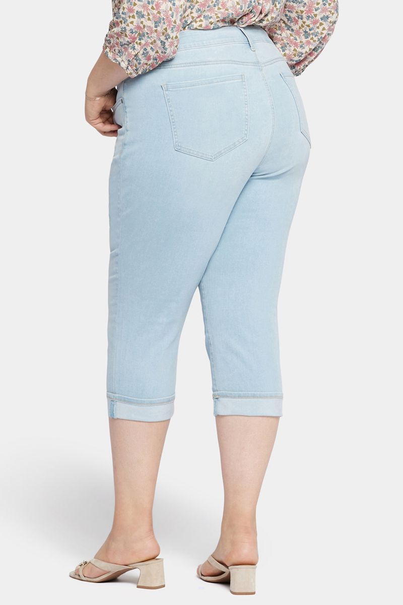 Blue Women's NYDJ Plus Marilyn Straight Crop Jeans | NZ 635URHPKA