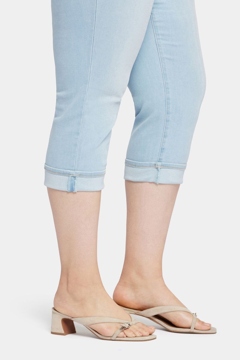 Blue Women's NYDJ Plus Marilyn Straight Crop Jeans | NZ 635URHPKA