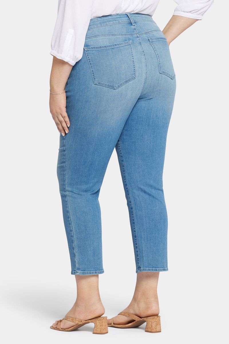 Blue Women's NYDJ Plus Marilyn Straight Ankle Jeans | NZ 890HDULTE