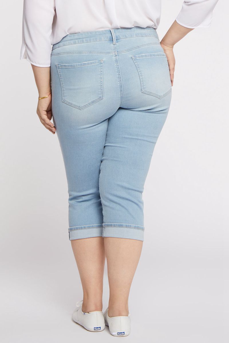 Blue Women's NYDJ Plus Marilyn Straight Crop Jeans | NZ 964LGDKMJ