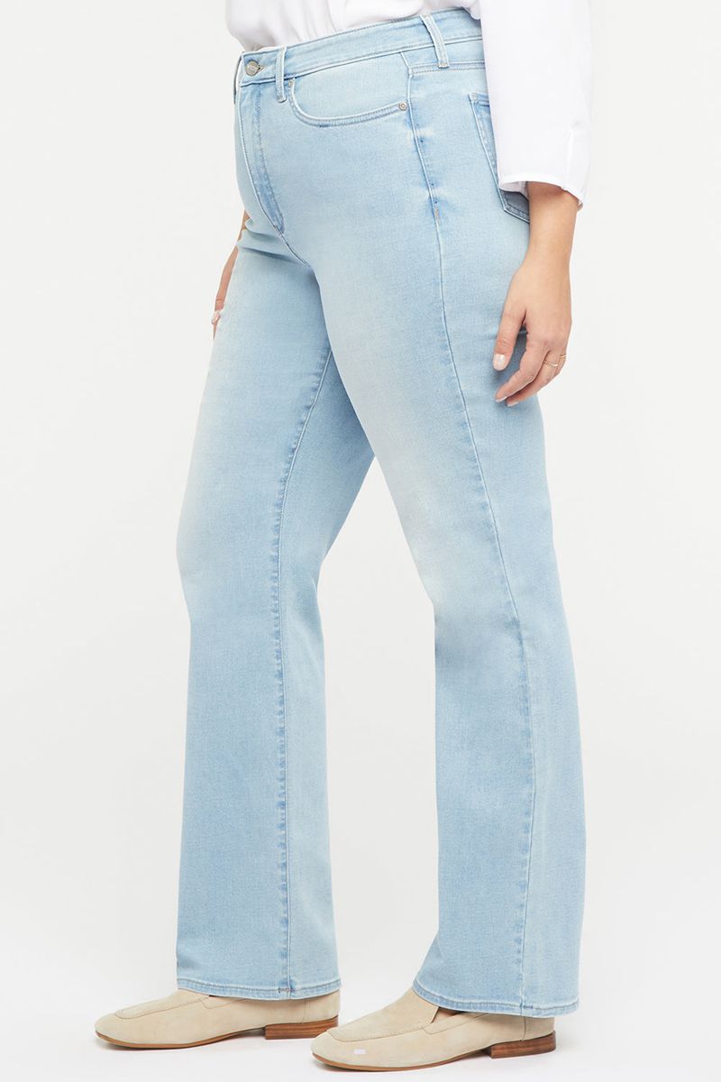 Blue Women's NYDJ Plus Relaxed Straight Jeans | NZ 087VRQGUP