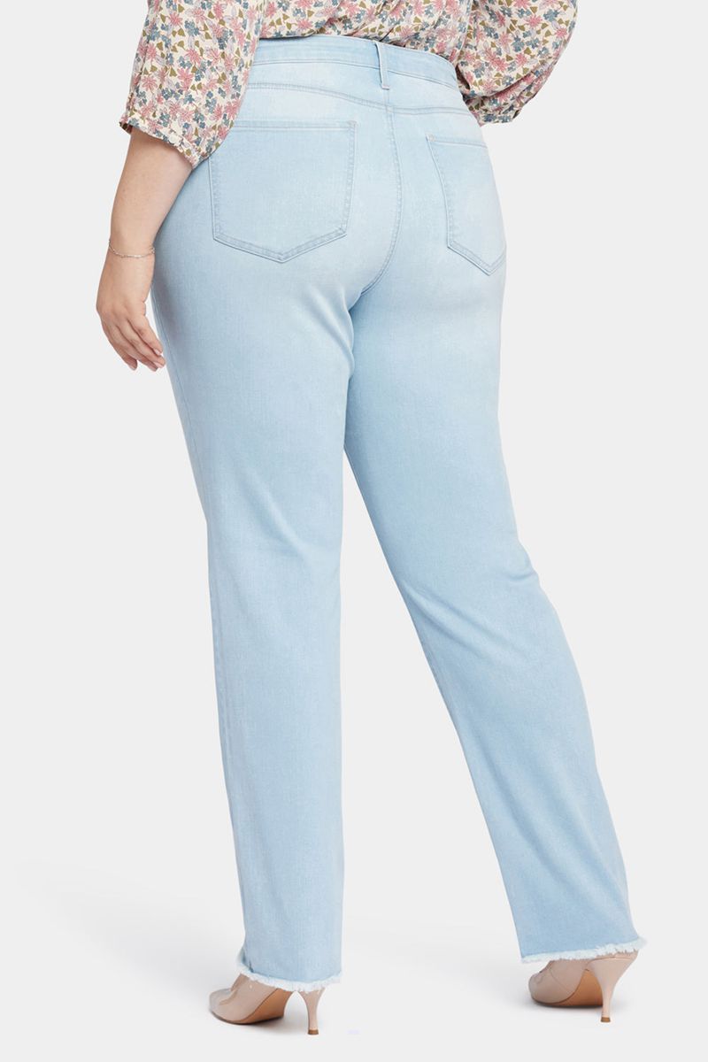 Blue Women's NYDJ Plus Relaxed Straight Jeans | NZ 574MAWOHB