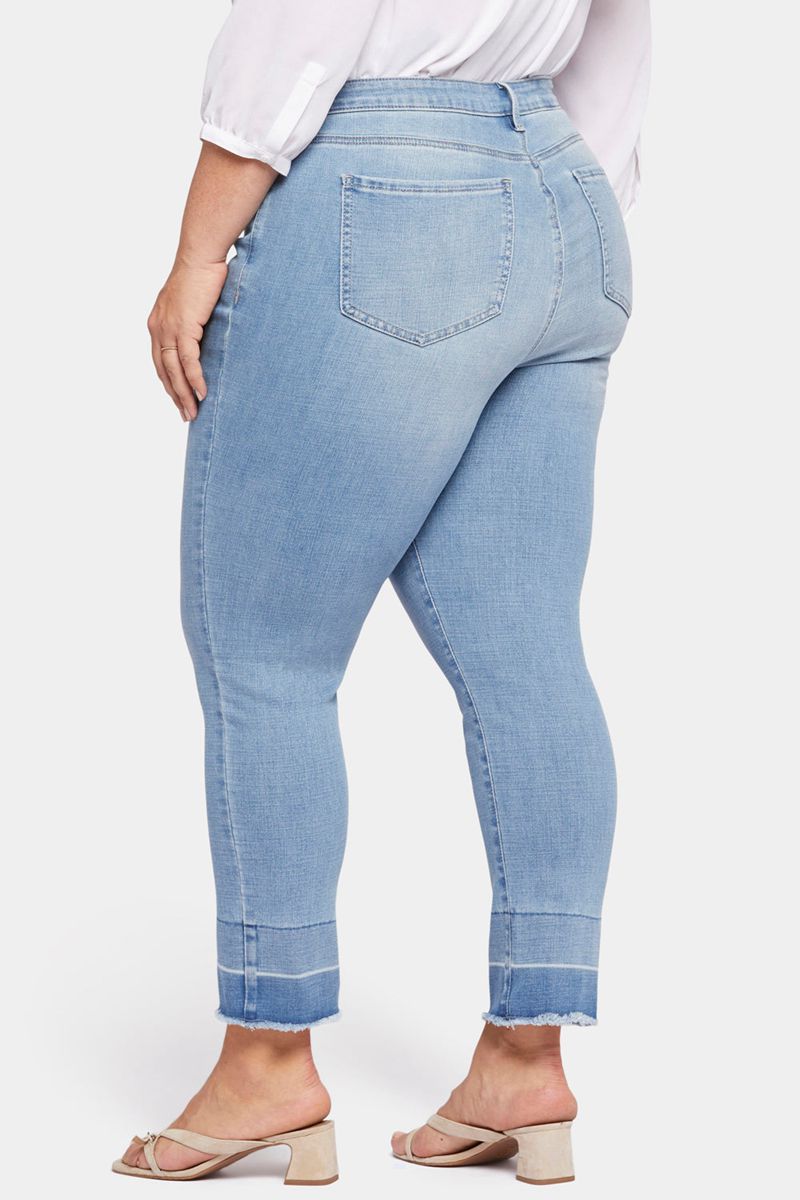 Blue Women's NYDJ Plus Sheri Slim Ankle Jeans | NZ 532DJYWBQ