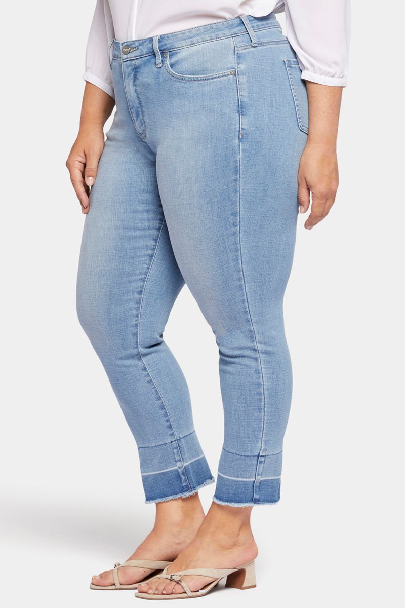 Blue Women's NYDJ Plus Sheri Slim Ankle Jeans | NZ 532DJYWBQ