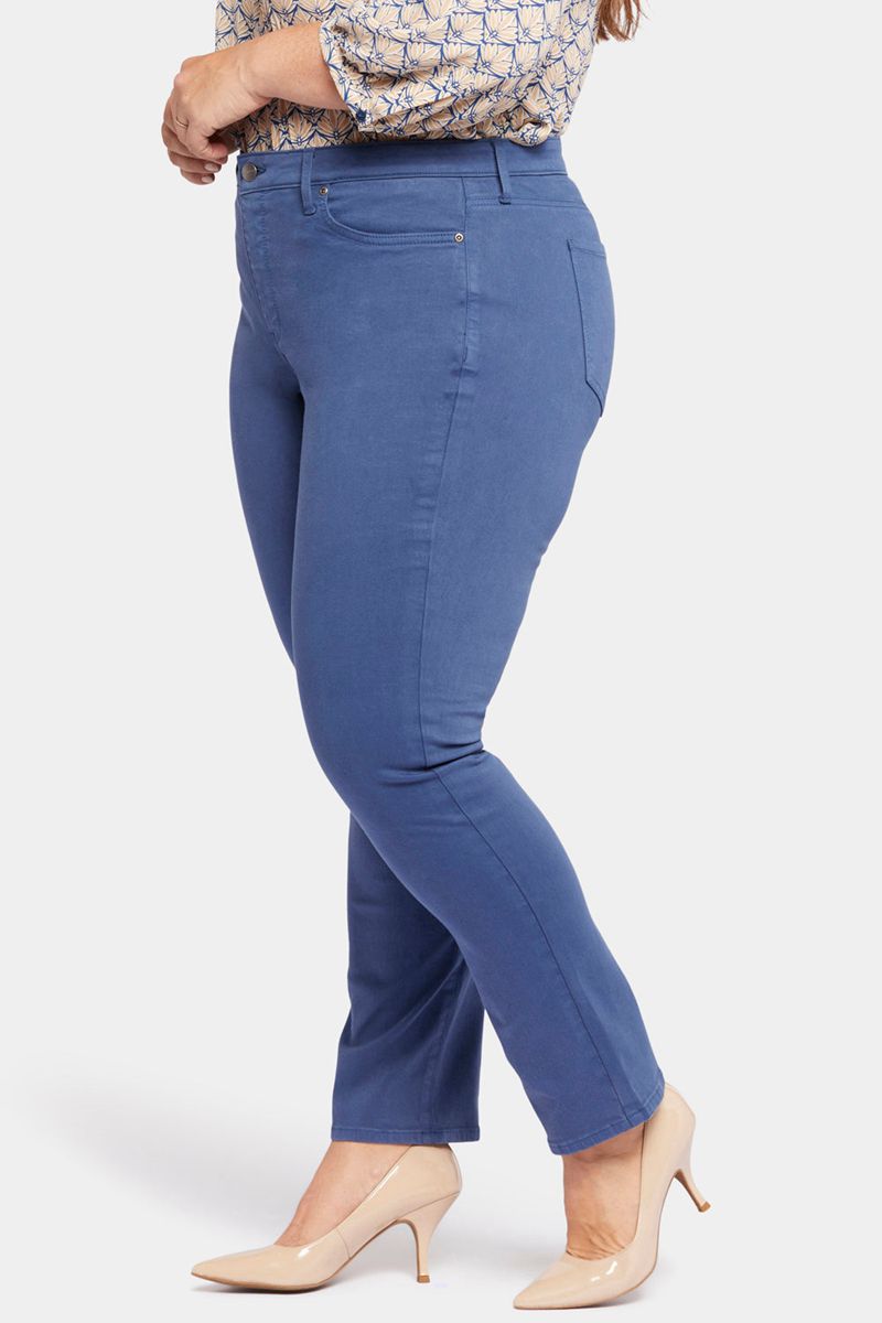 Blue Women's NYDJ Plus Sheri Slim Jeans | NZ 045QKIXRJ