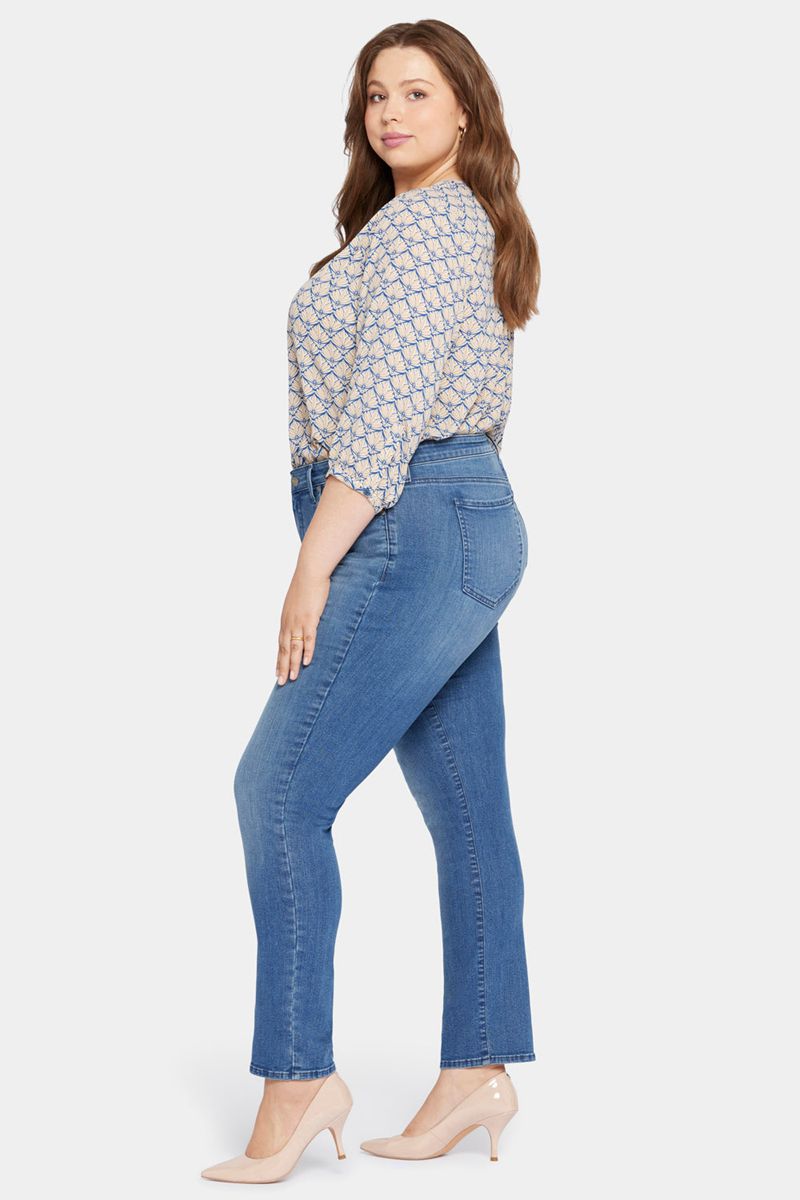 Blue Women's NYDJ Plus Sheri Slim Jeans | NZ 160XDLSHV