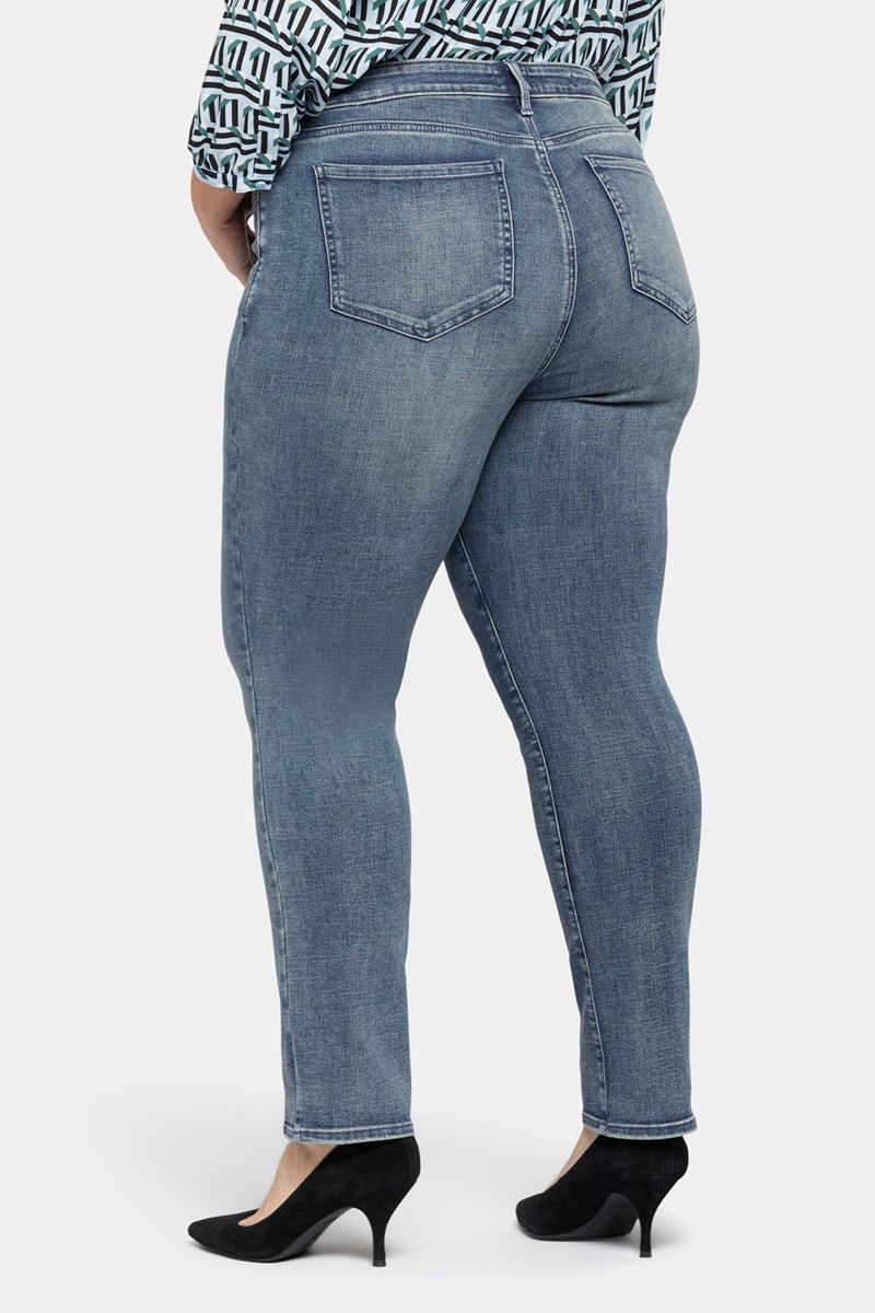 Blue Women's NYDJ Plus Sheri Slim Jeans | NZ 295SMOXGH