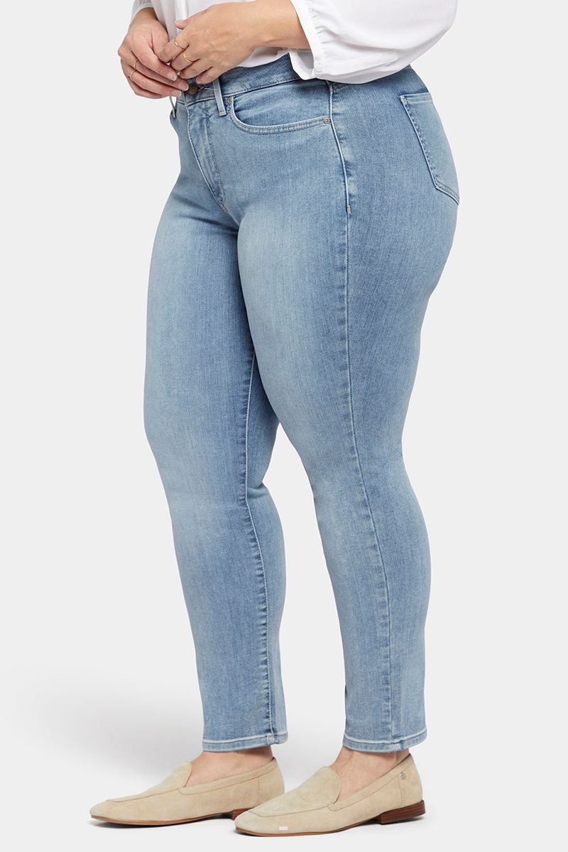 Blue Women's NYDJ Plus Sheri Slim Jeans | NZ 751PGQNFC