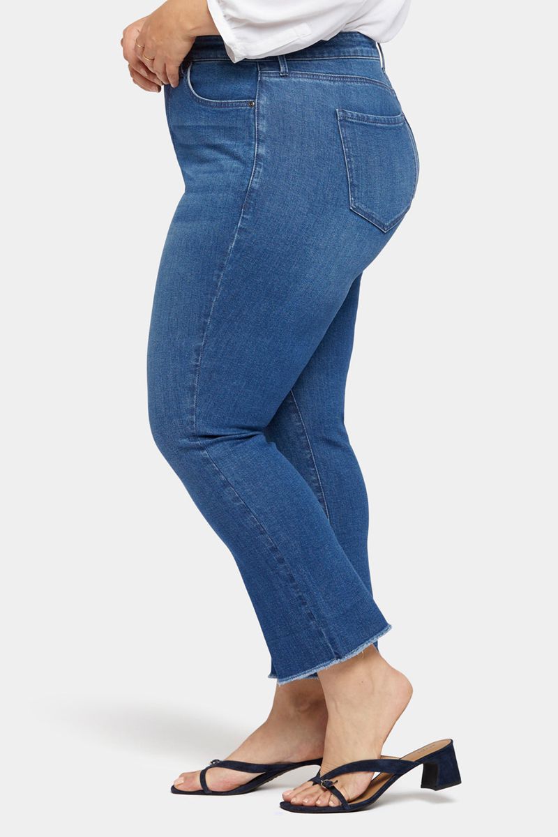 Blue Women's NYDJ Plus Slim Bootcut Ankle Jeans | NZ 074KGBXWU