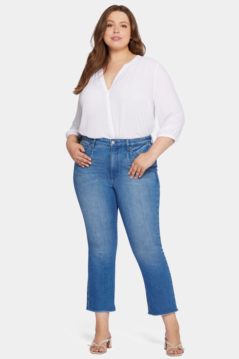 Blue Women's NYDJ Plus Slim Bootcut Ankle Jeans | NZ 901LWVSMD