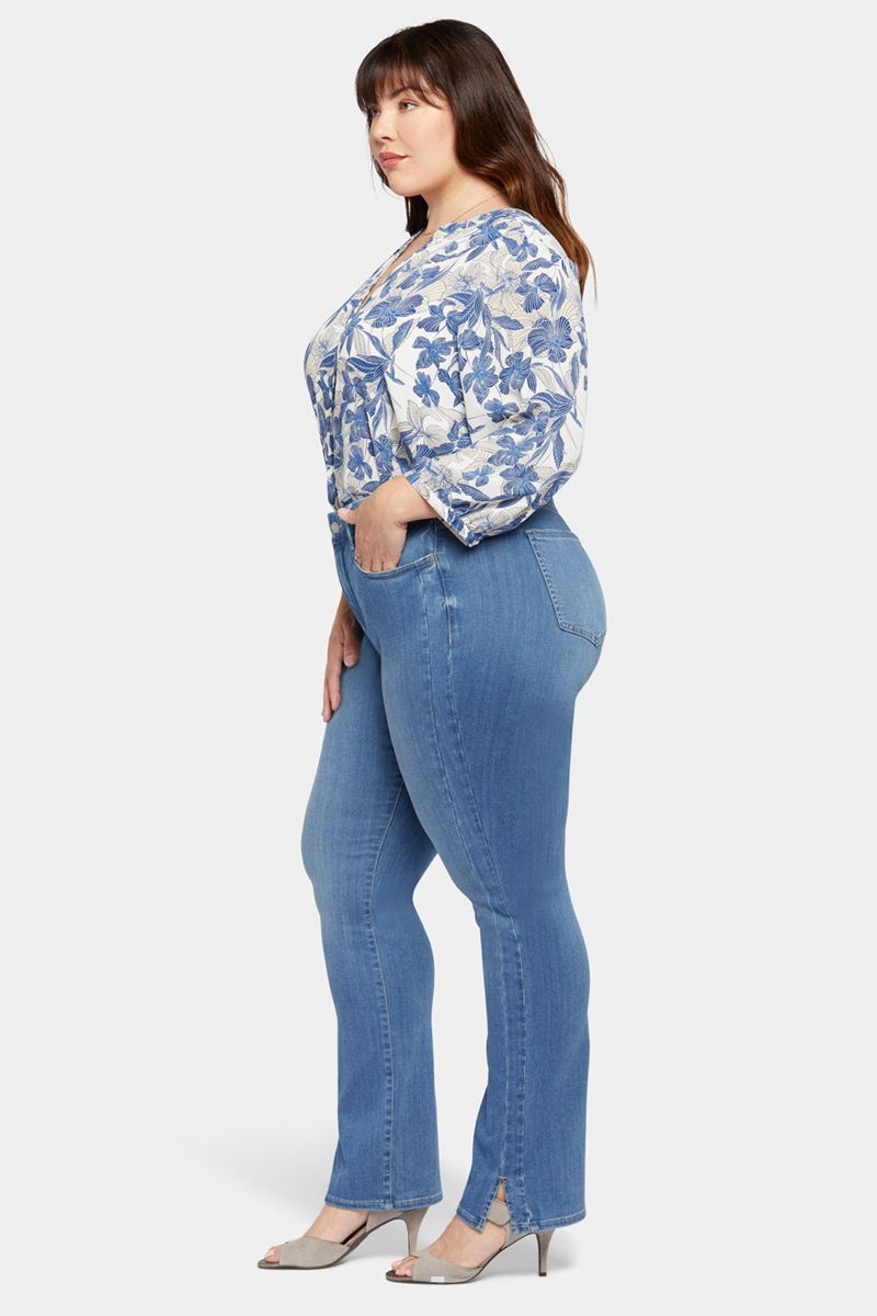 Blue Women's NYDJ Plus The Slimmer Marilyn Straight Jeans | NZ 107LSORMY