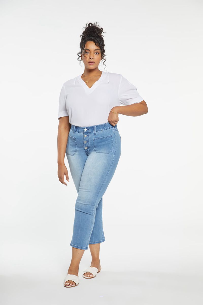 Blue Women's NYDJ Plus Waist-Match™ Marilyn Straight Ankle Jeans | NZ 021QEARTW