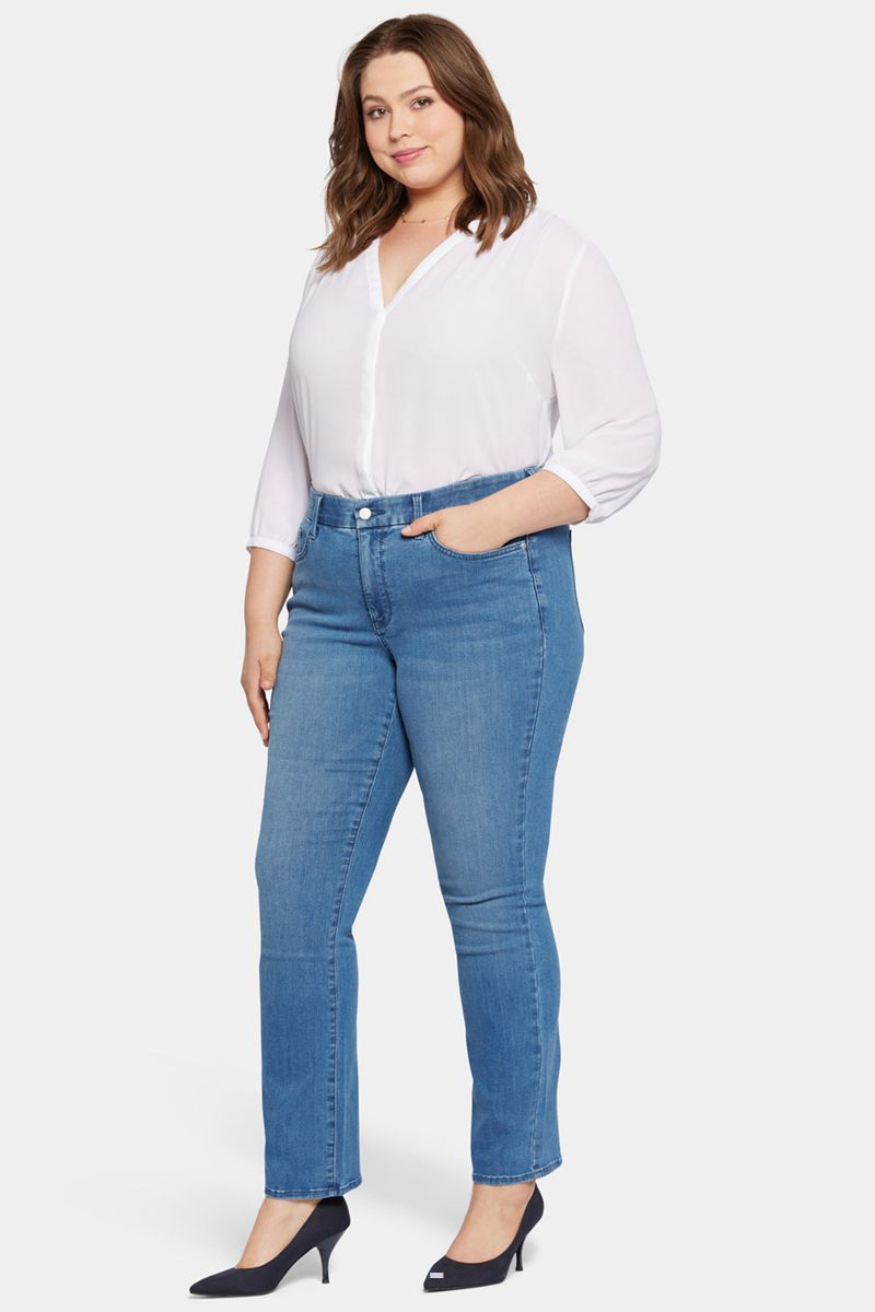 Blue Women's NYDJ Plus Waist-Match™ Marilyn Straight Jeans | NZ 139WTPLMF