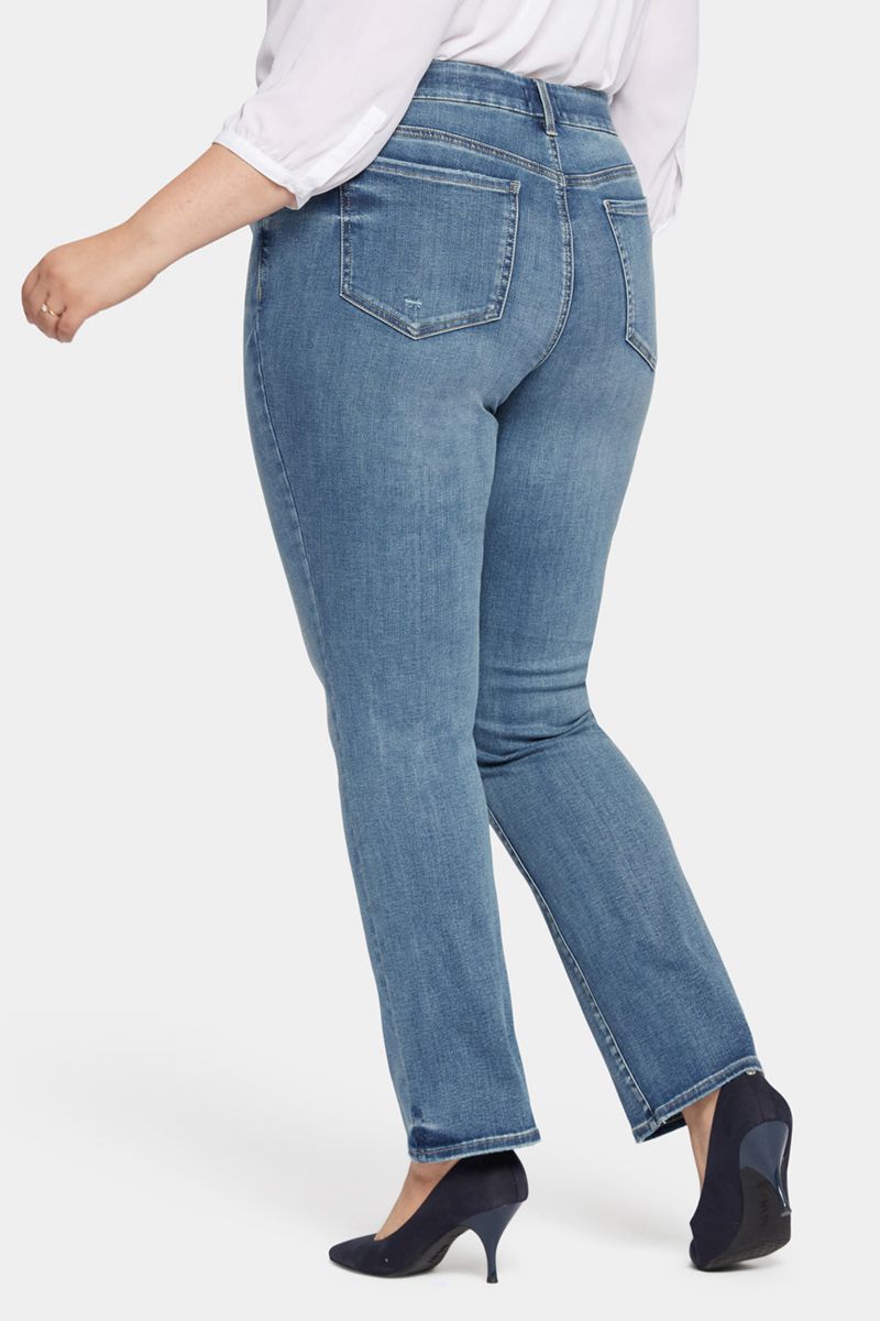 Blue Women's NYDJ Plus Waist-Match™ Marilyn Straight Jeans | NZ 426DHGNOR