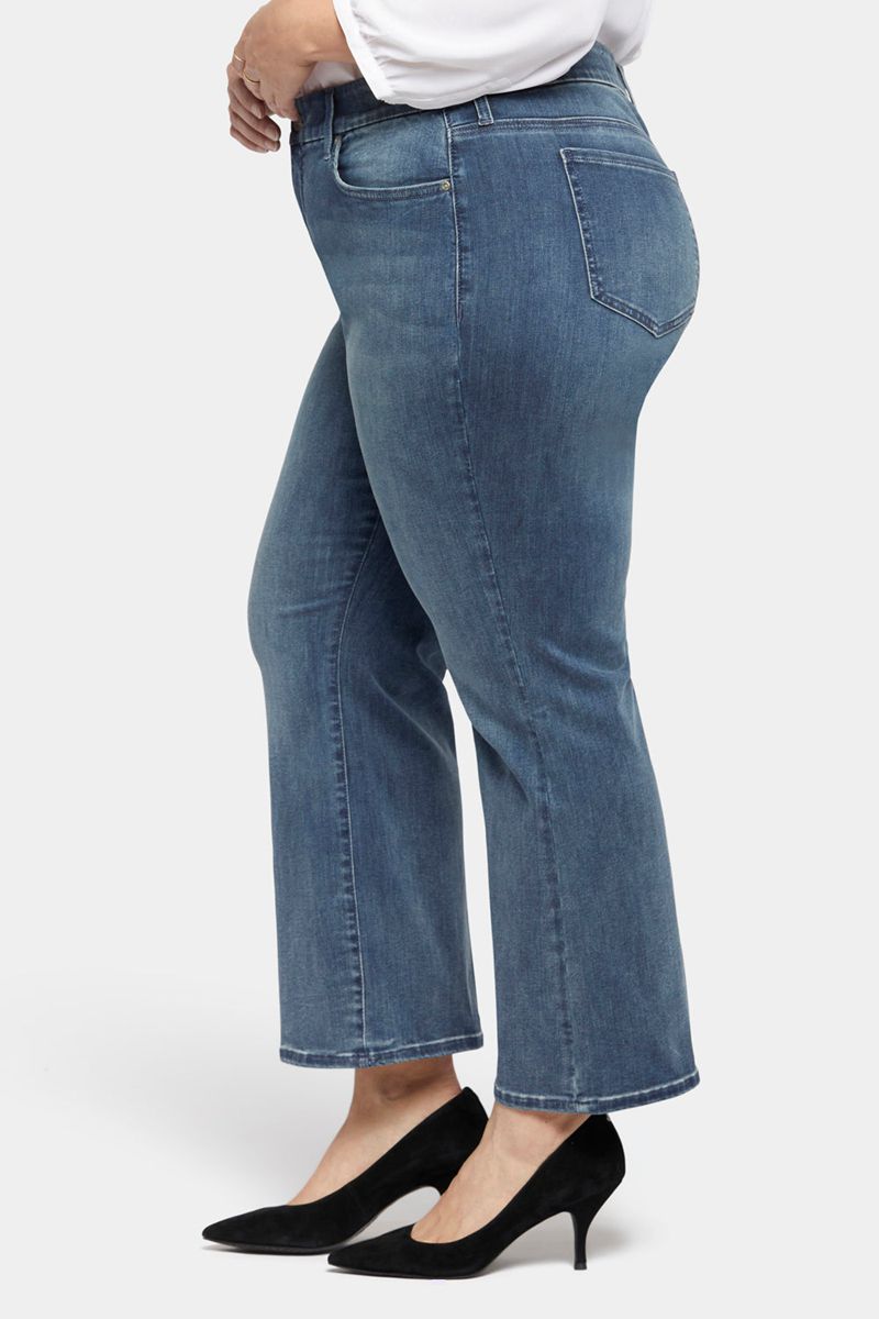 Blue Women's NYDJ Plus Waist-Match™ Relaxed Flared Jeans | NZ 651AQDZGU