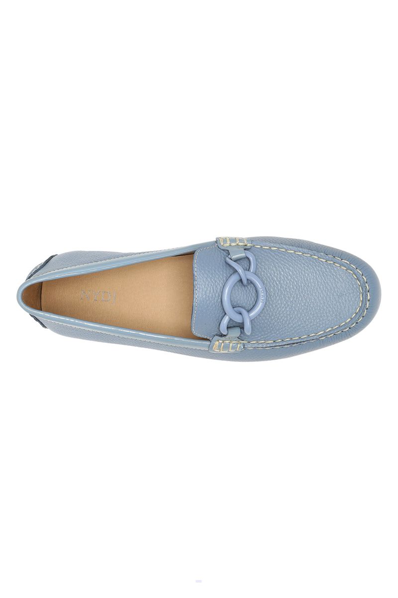 Blue Women's NYDJ Pose Slip-On Loafers | NZ 536ZYWUFB