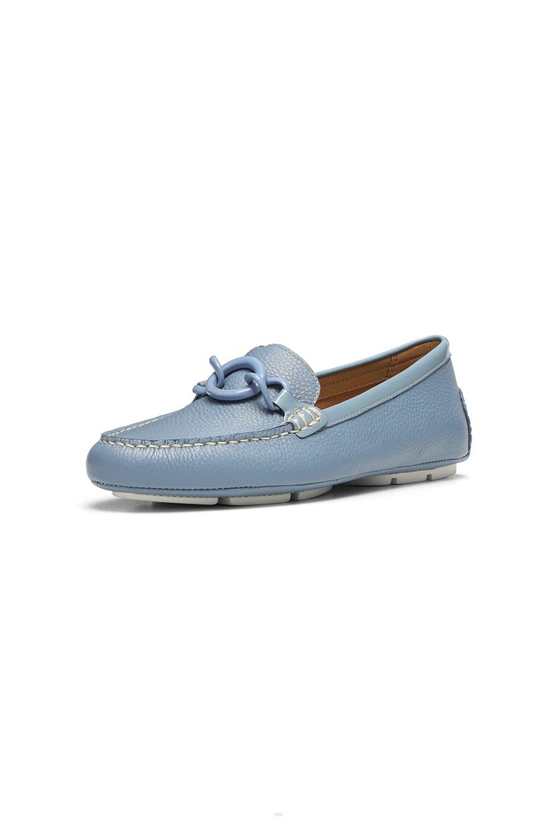 Blue Women's NYDJ Pose Slip-On Loafers | NZ 536ZYWUFB