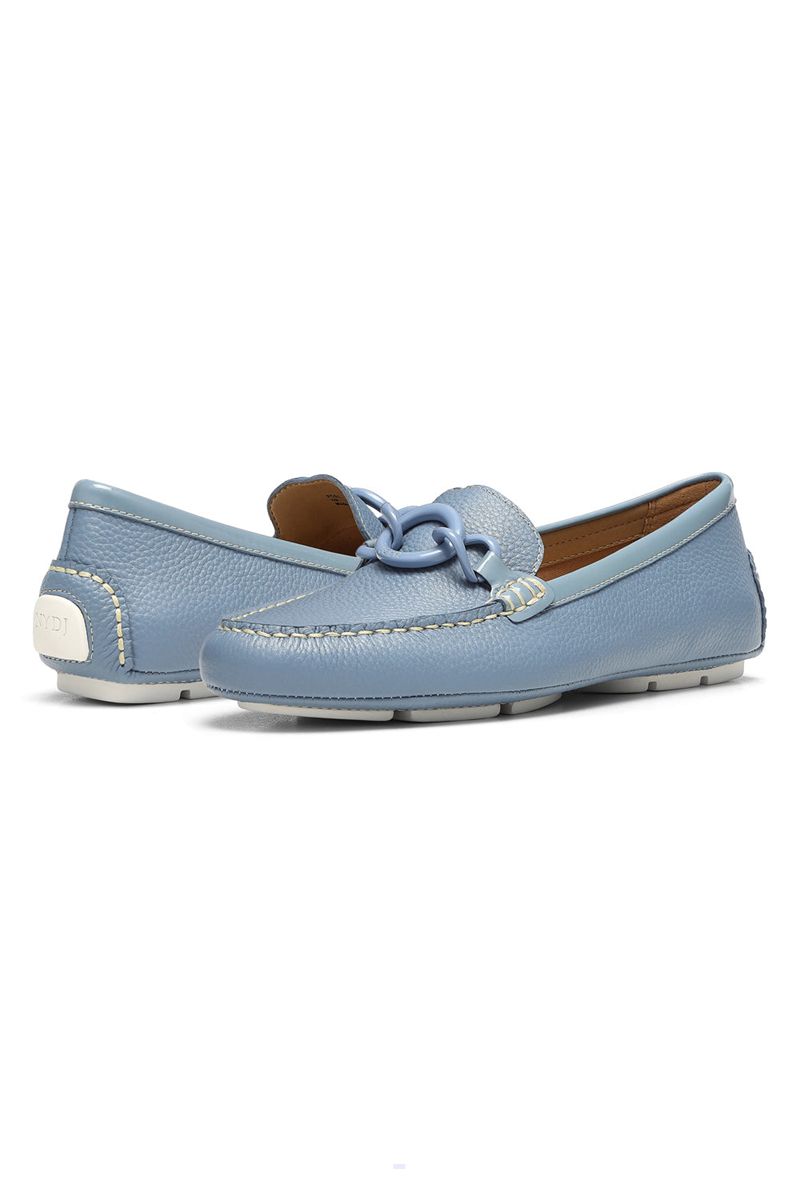 Blue Women's NYDJ Pose Slip-On Loafers | NZ 536ZYWUFB