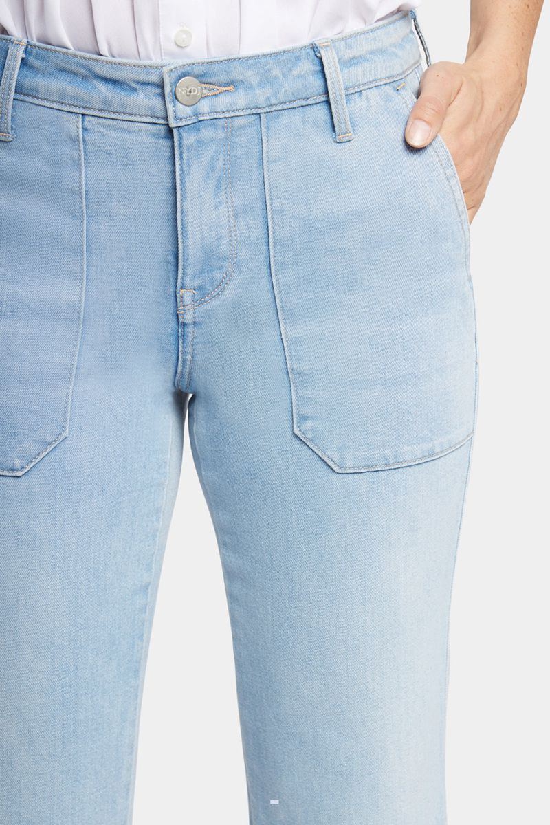 Blue Women's NYDJ Relaxed Piper Crop Jeans | NZ 219PRBICD