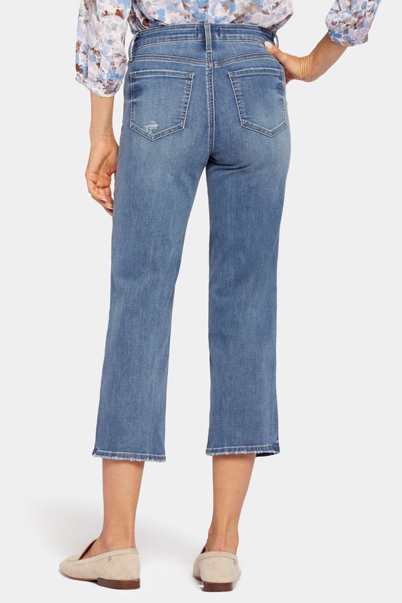 Blue Women's NYDJ Relaxed Piper Crop Jeans | NZ 397AKZHUW