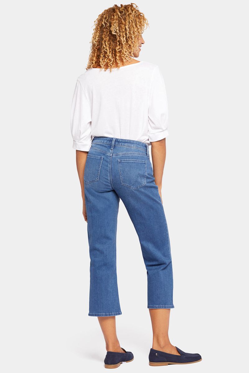 Blue Women's NYDJ Relaxed Piper Crop Jeans | NZ 915COYFSE