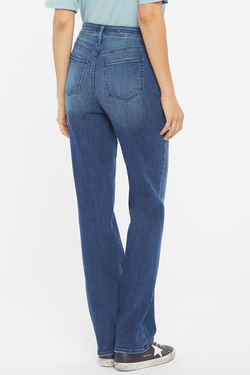 Blue Women's NYDJ Relaxed Straight Jeans | NZ 029ONEPSK