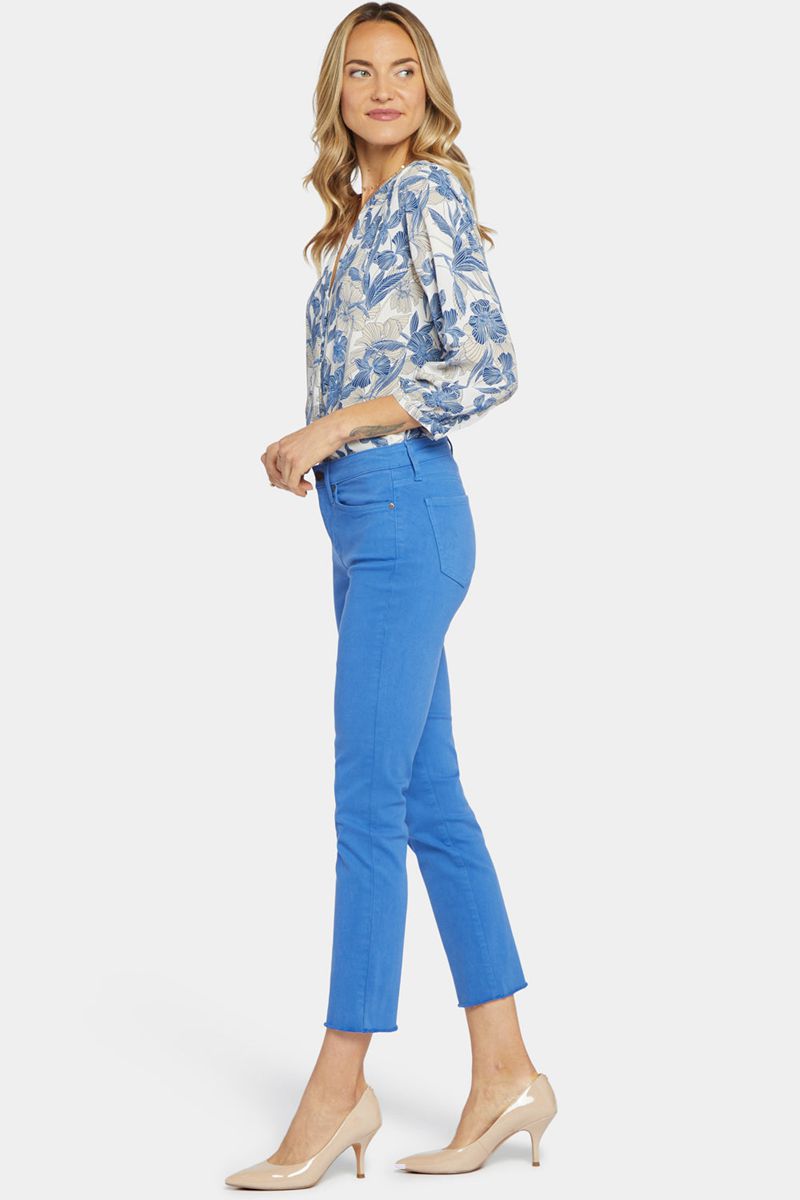 Blue Women's NYDJ Sheri Slim Ankle Jeans | NZ 051NGERWV