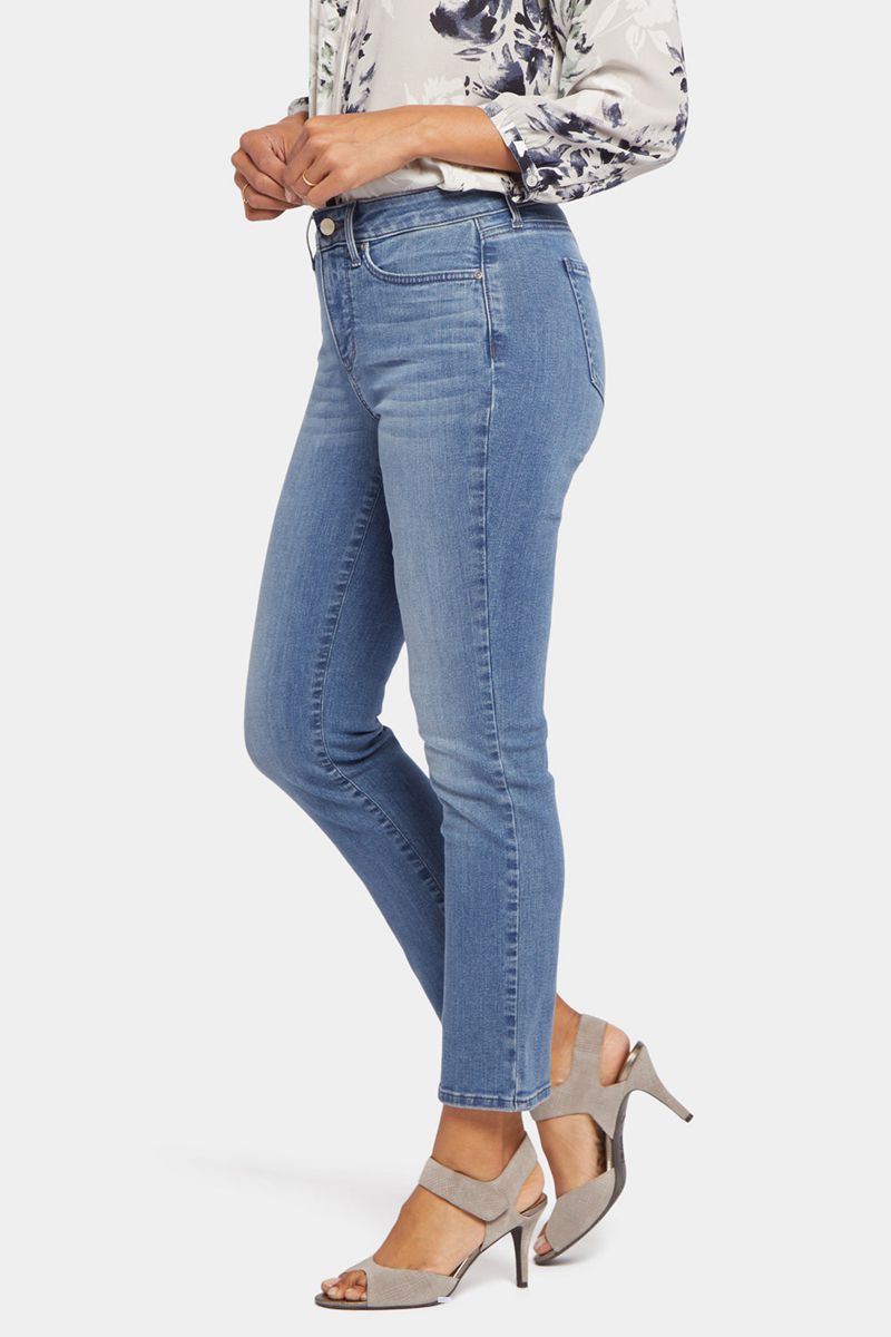 Blue Women's NYDJ Sheri Slim Ankle Jeans | NZ 093SIBMCO