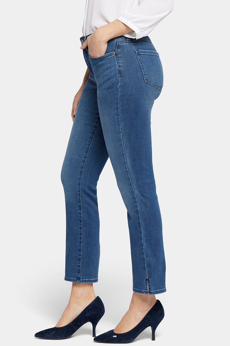 Blue Women's NYDJ Sheri Slim Ankle Jeans | NZ 217DZBCFJ