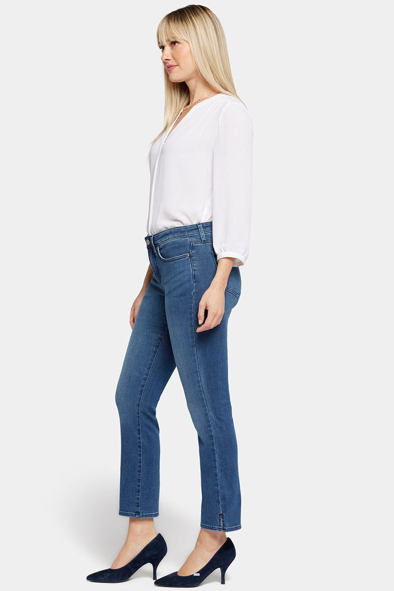 Blue Women's NYDJ Sheri Slim Ankle Jeans | NZ 217DZBCFJ