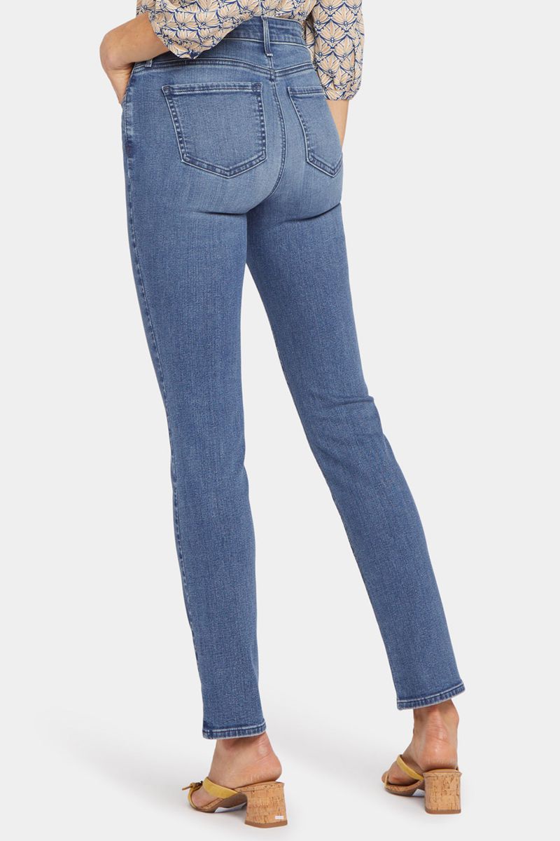 Blue Women's NYDJ Sheri Slim Jeans | NZ 674KQPBUJ