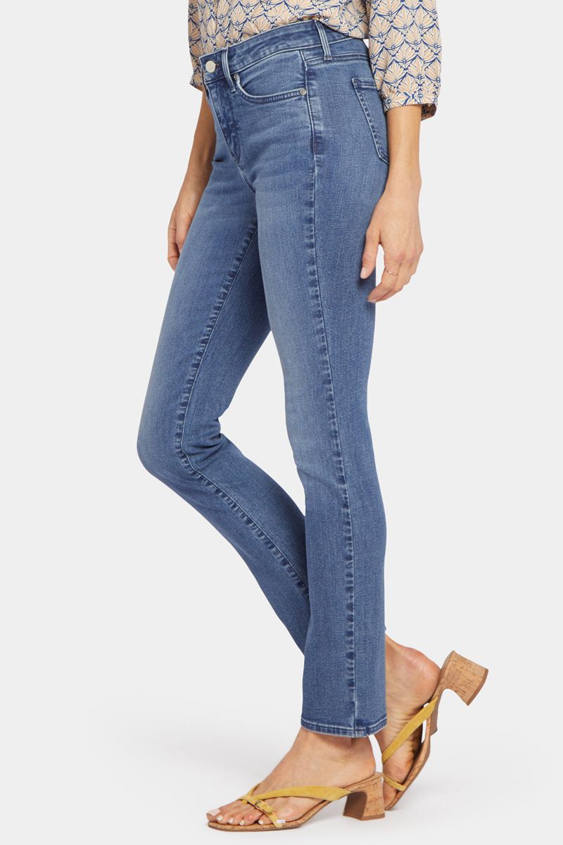 Blue Women's NYDJ Sheri Slim Jeans | NZ 674KQPBUJ