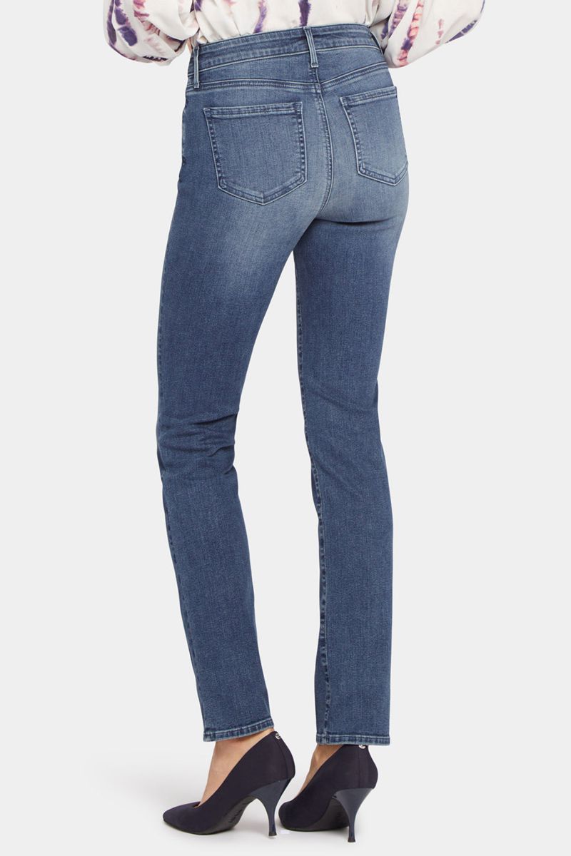 Blue Women's NYDJ Sheri Slim Jeans | NZ 780BQRVAT