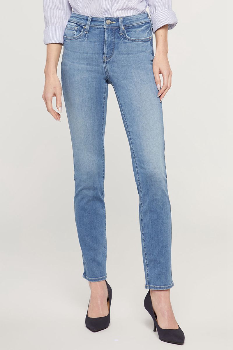 Blue Women\'s NYDJ Sheri Slim Jeans | NZ 780BTCSZY