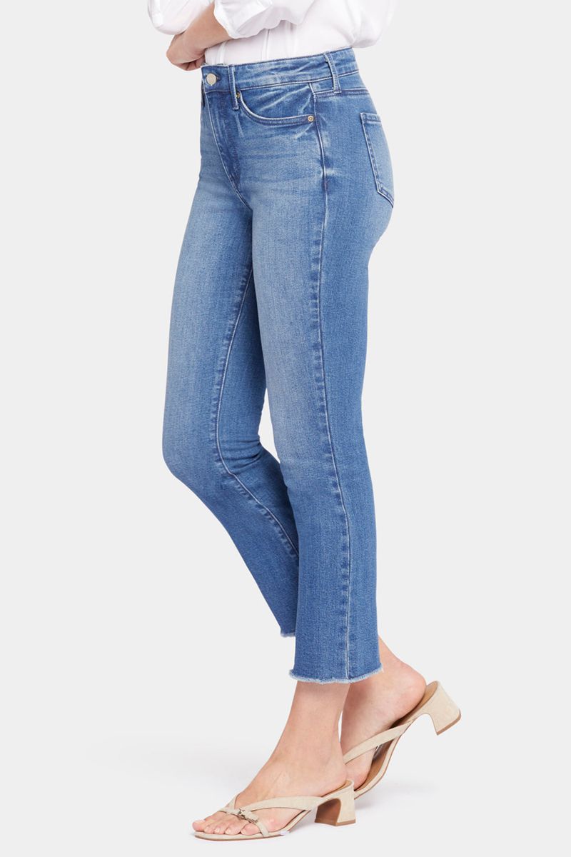 Blue Women's NYDJ Slim Bootcut Ankle Jeans | NZ 624YPWHES