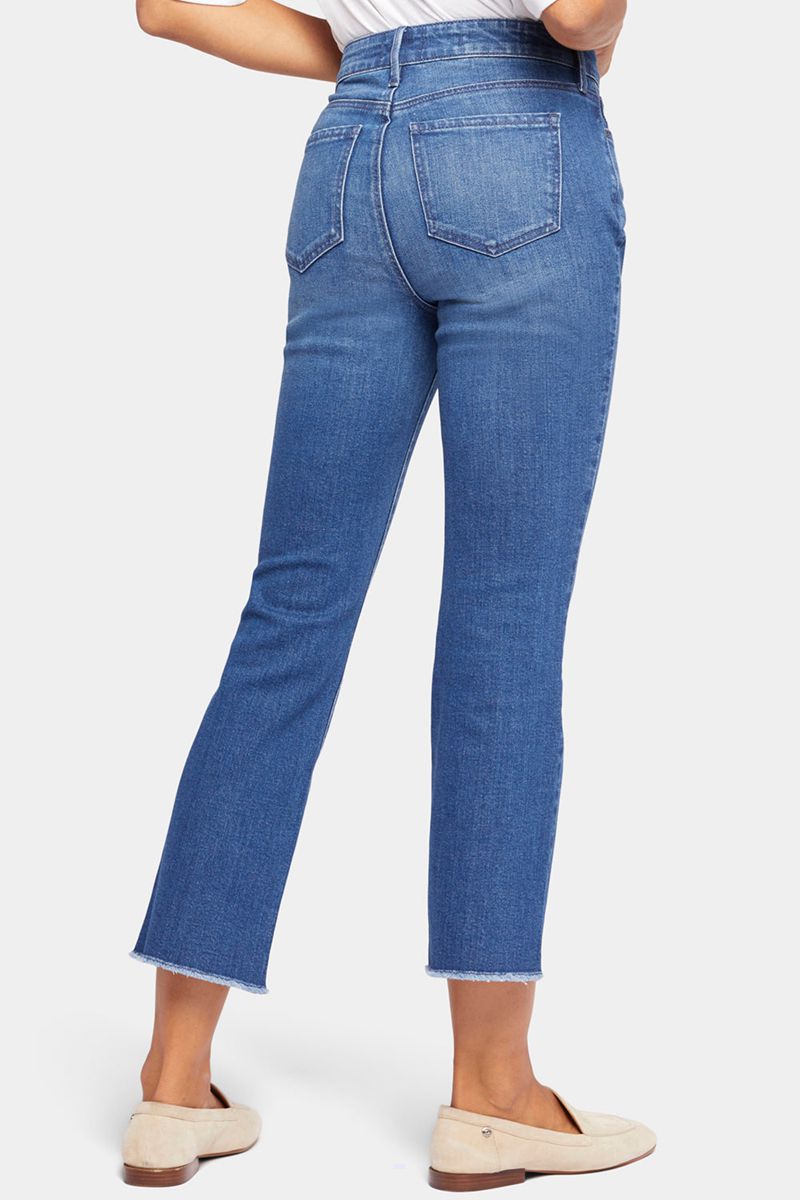 Blue Women's NYDJ Slim Bootcut Ankle Jeans | NZ 906HAURJS