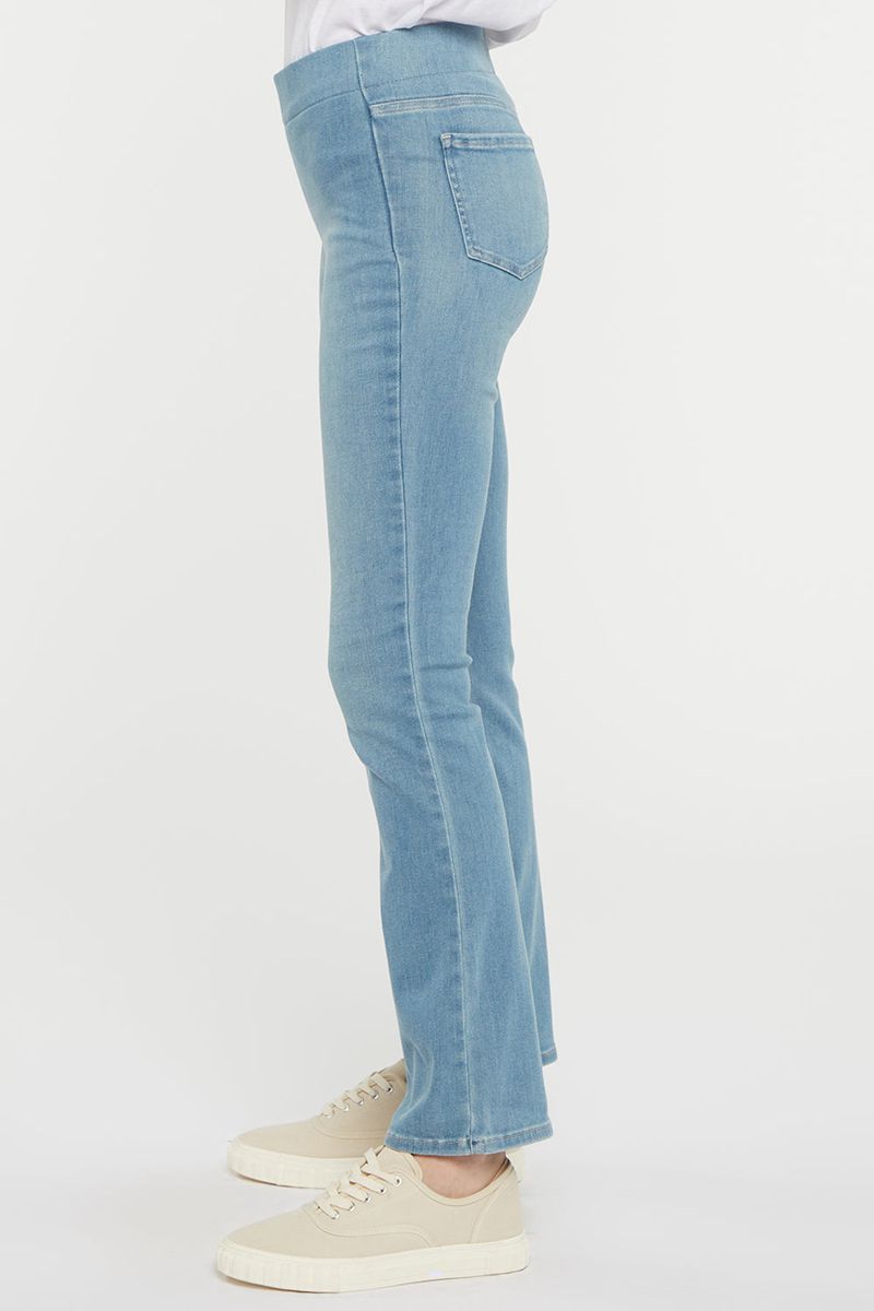 Blue Women's NYDJ Slim Bootcut Pull-On Jeans | NZ 243VKAWHX