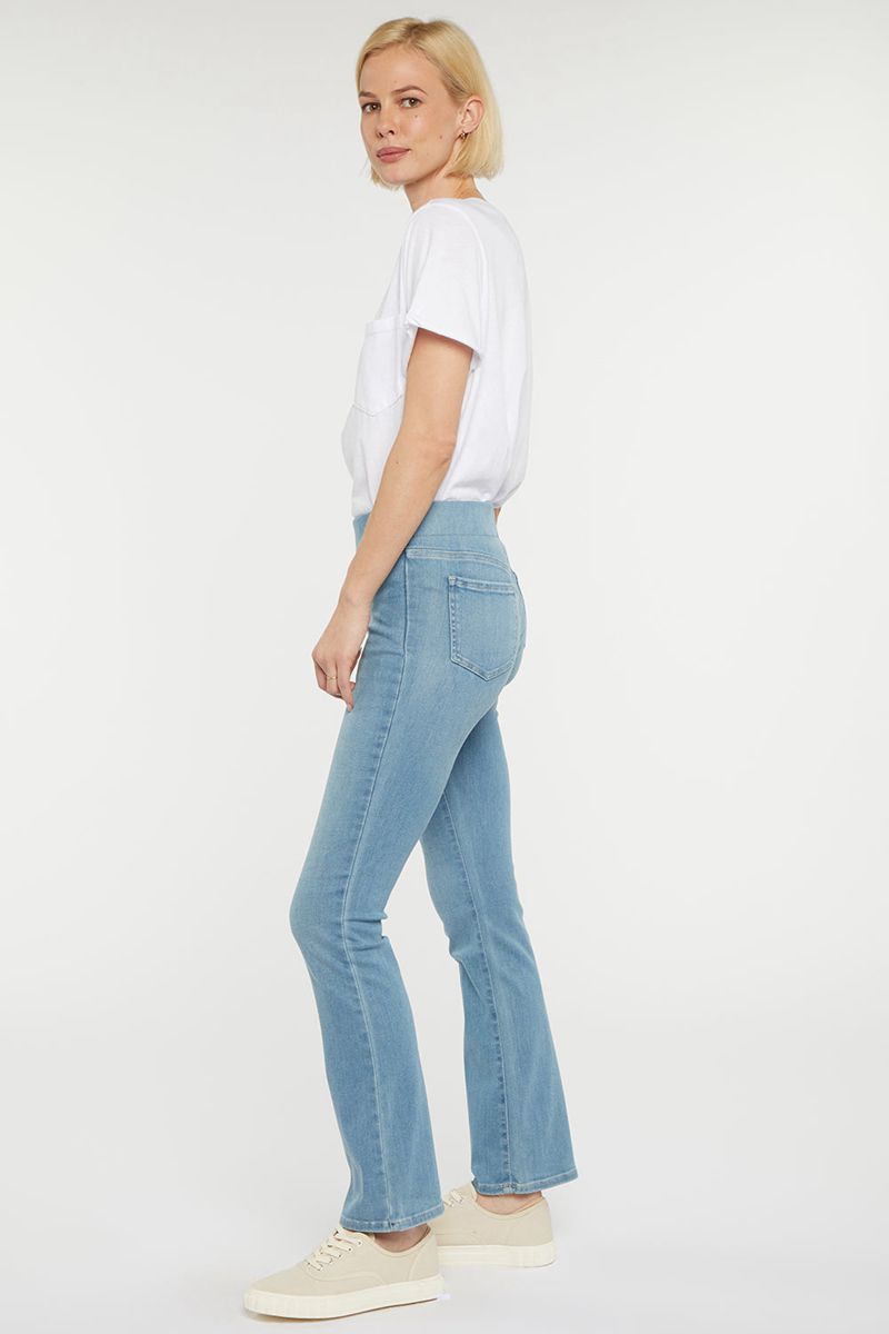 Blue Women's NYDJ Slim Bootcut Pull-On Jeans | NZ 243VKAWHX