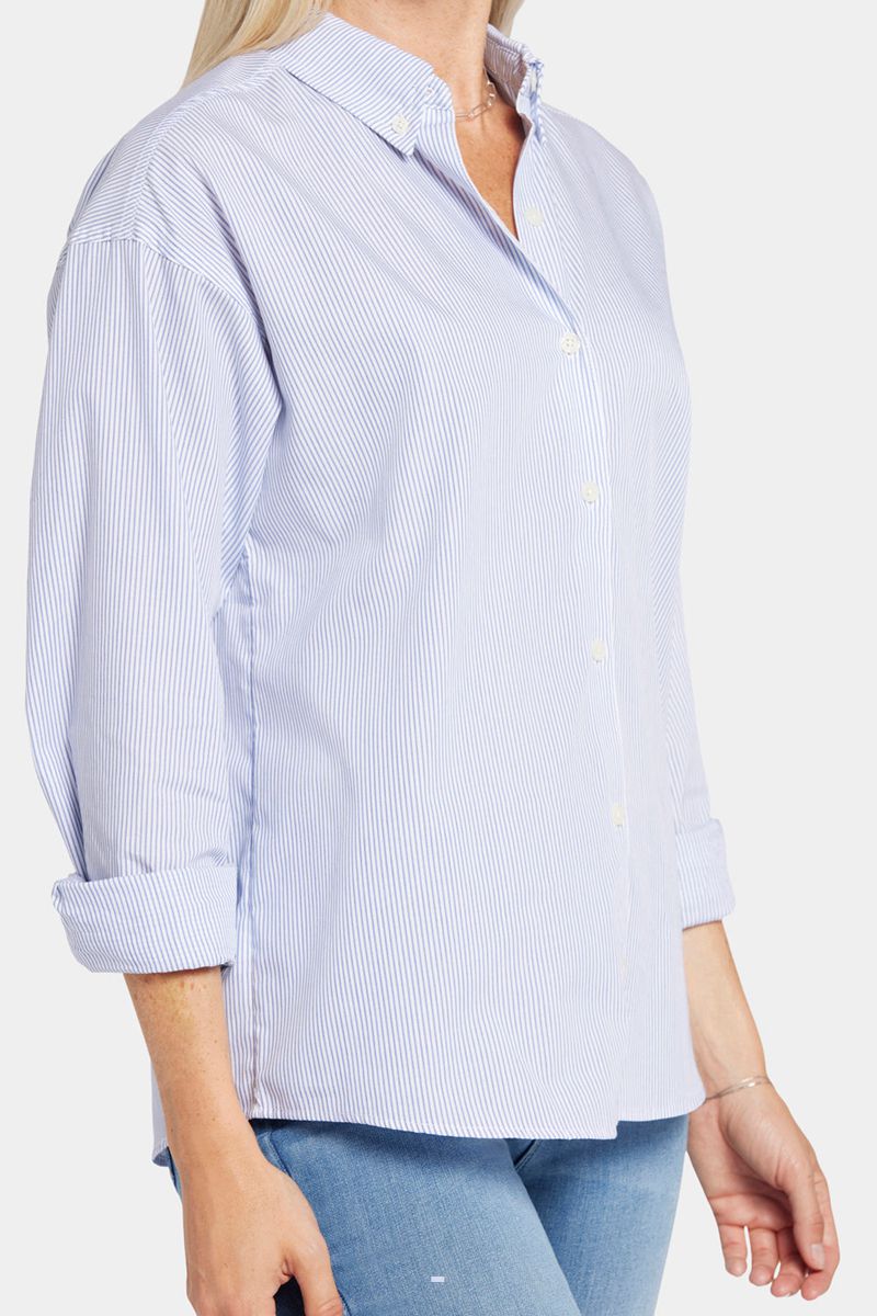 Blue Women's NYDJ Stevie Shirts | NZ 092BWFMTD