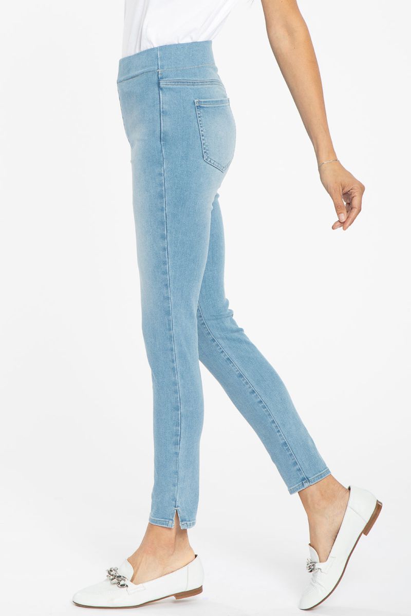 Blue Women's NYDJ Super Skinny Ankle Pull-On Jeans | NZ 145FKMTQJ